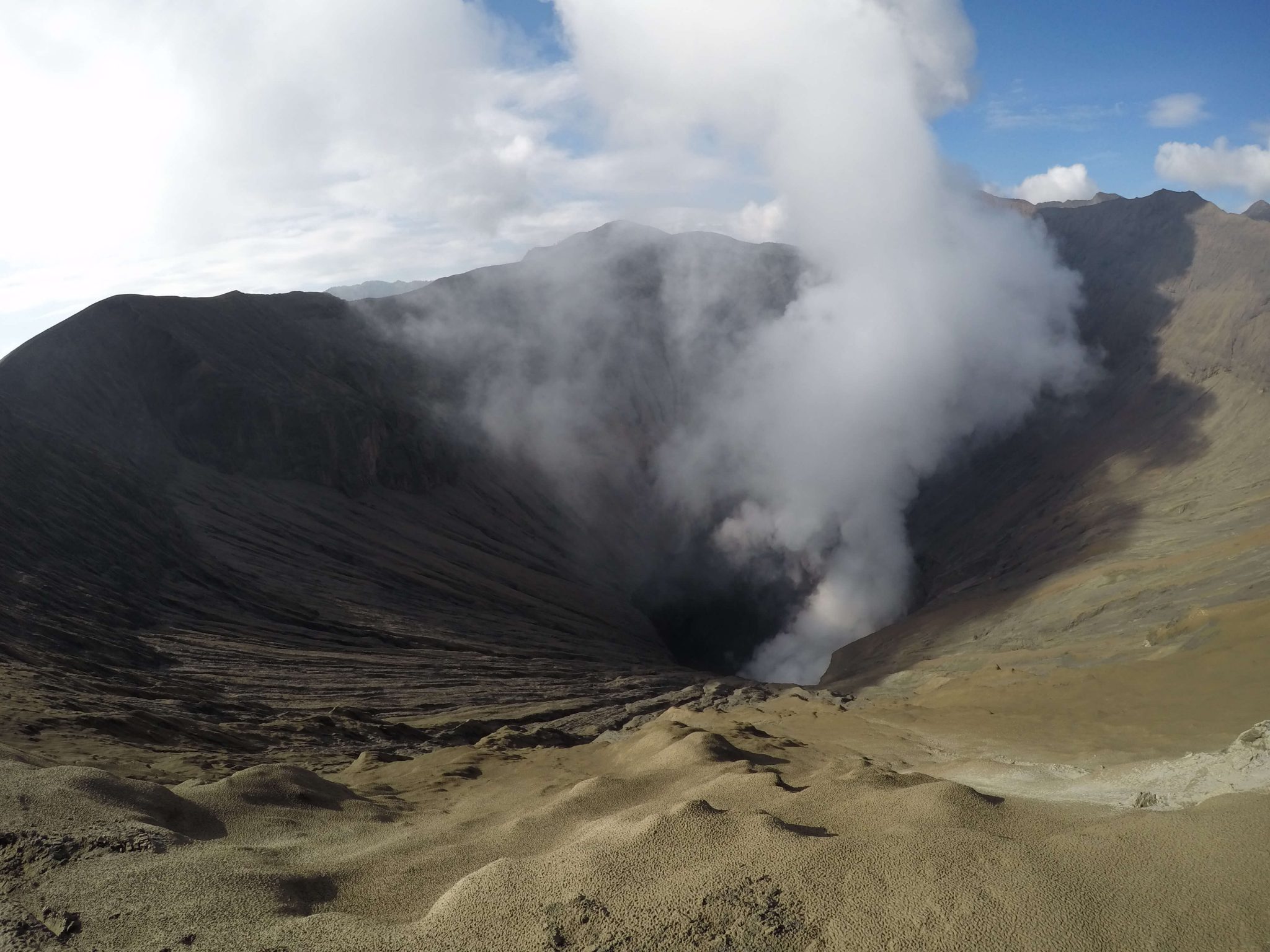View inside a volcanoe