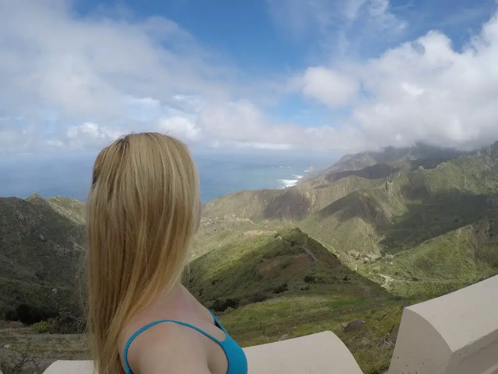 View from a mountain in the north of Tenerife