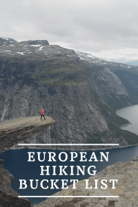 European hiking bucket list