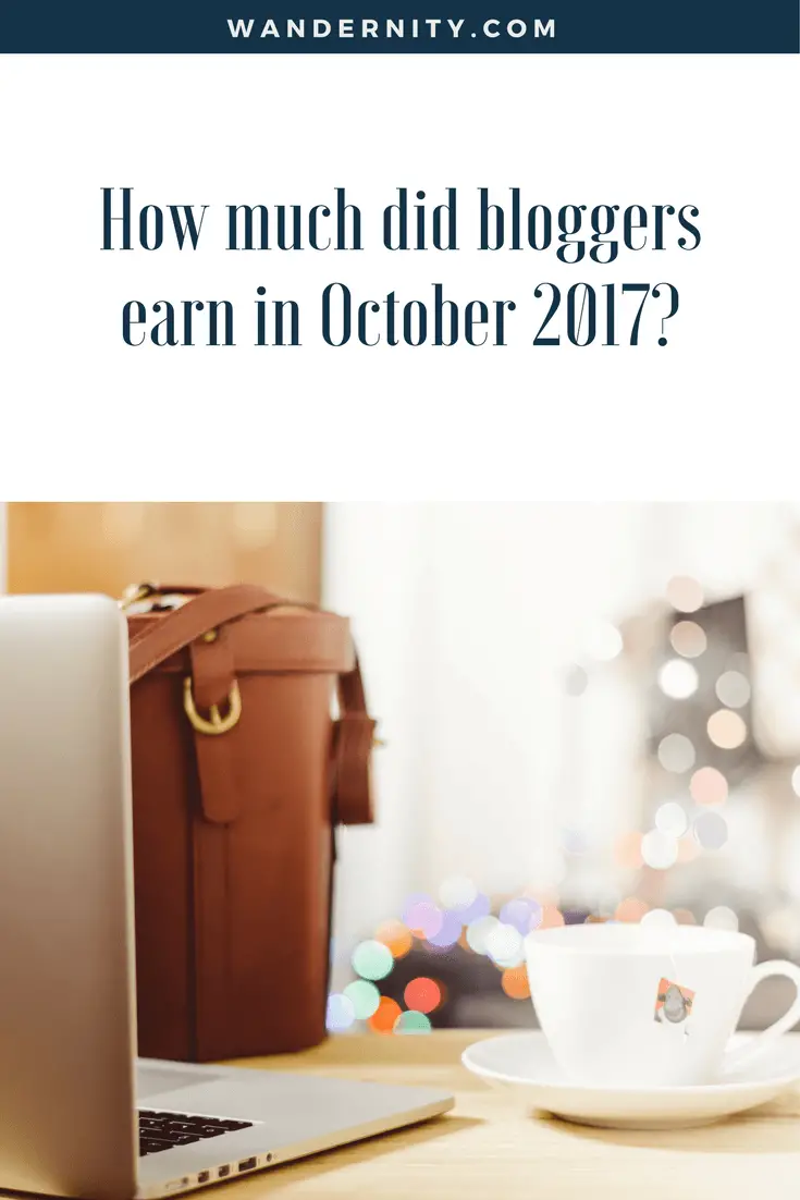Bloggers income report October 2017