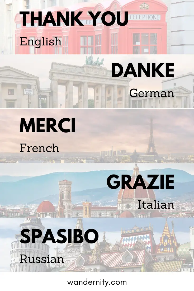 How To Say Thank You In Different Languages - Wandernity