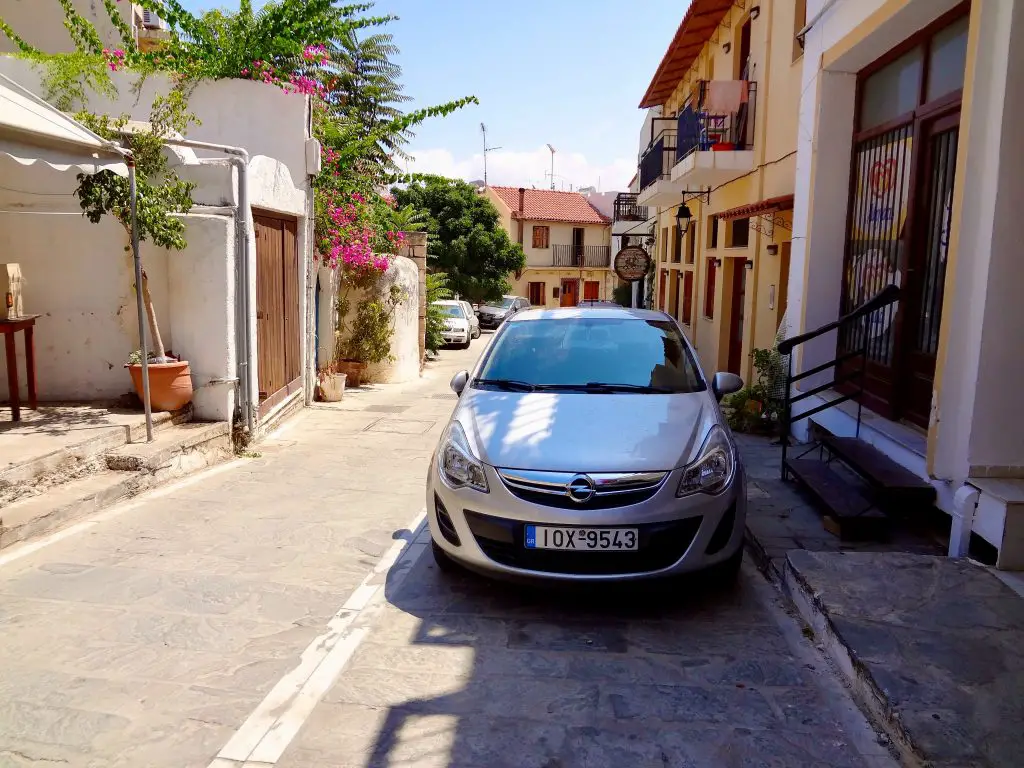 Rental car in Rethymno, Crete
