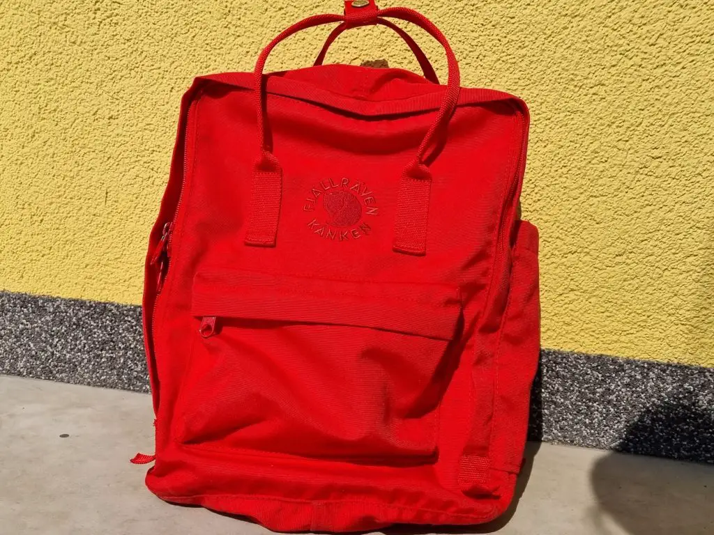 Machine-washed Fjällräven Re-Kånken backpack