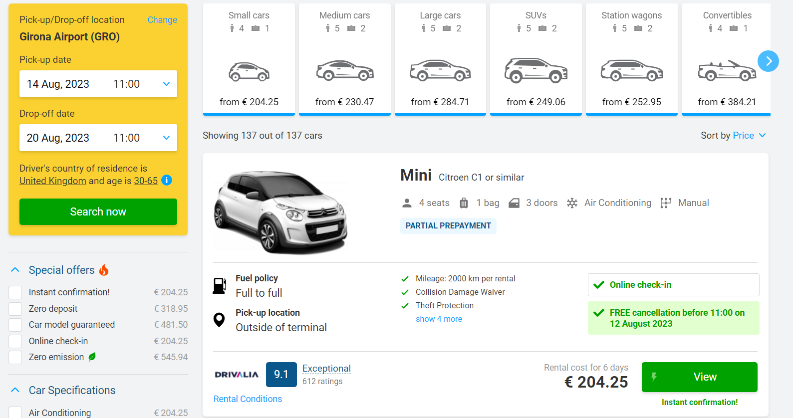 Renting a Car in Girona Airport, Spain What You Need to Know in 2024