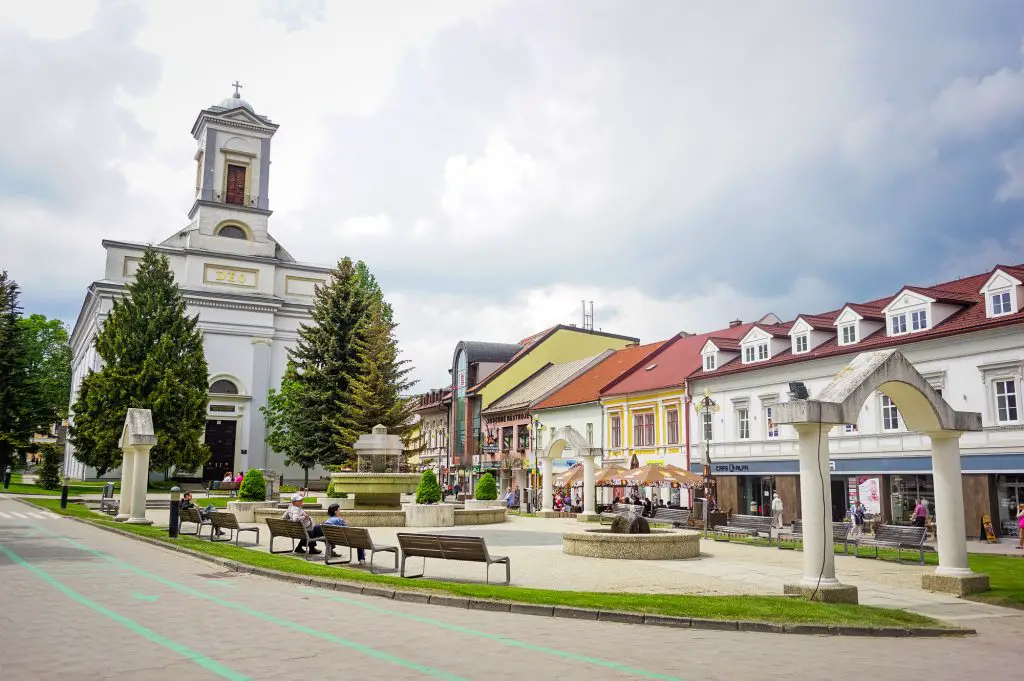 Square of St. Egíd, Poprad