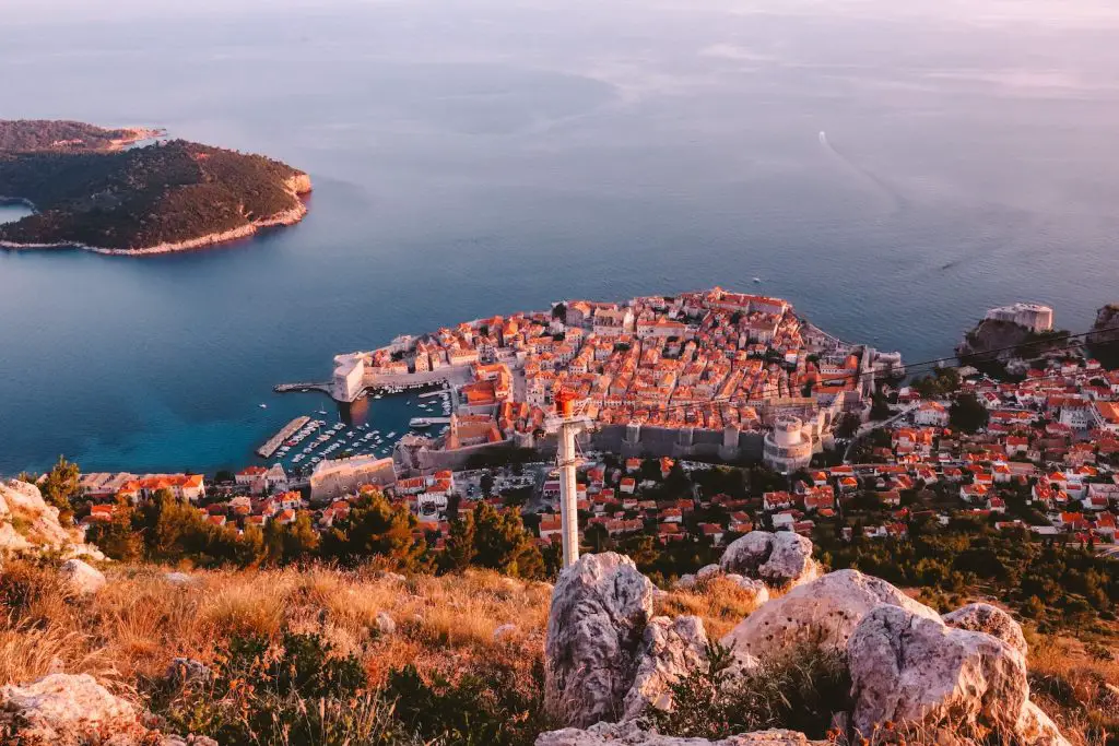 Aerial view of Dubrovnik